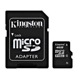 Карта памяти Kingstone MicroSD 4Gb (SD adapter) Class 10